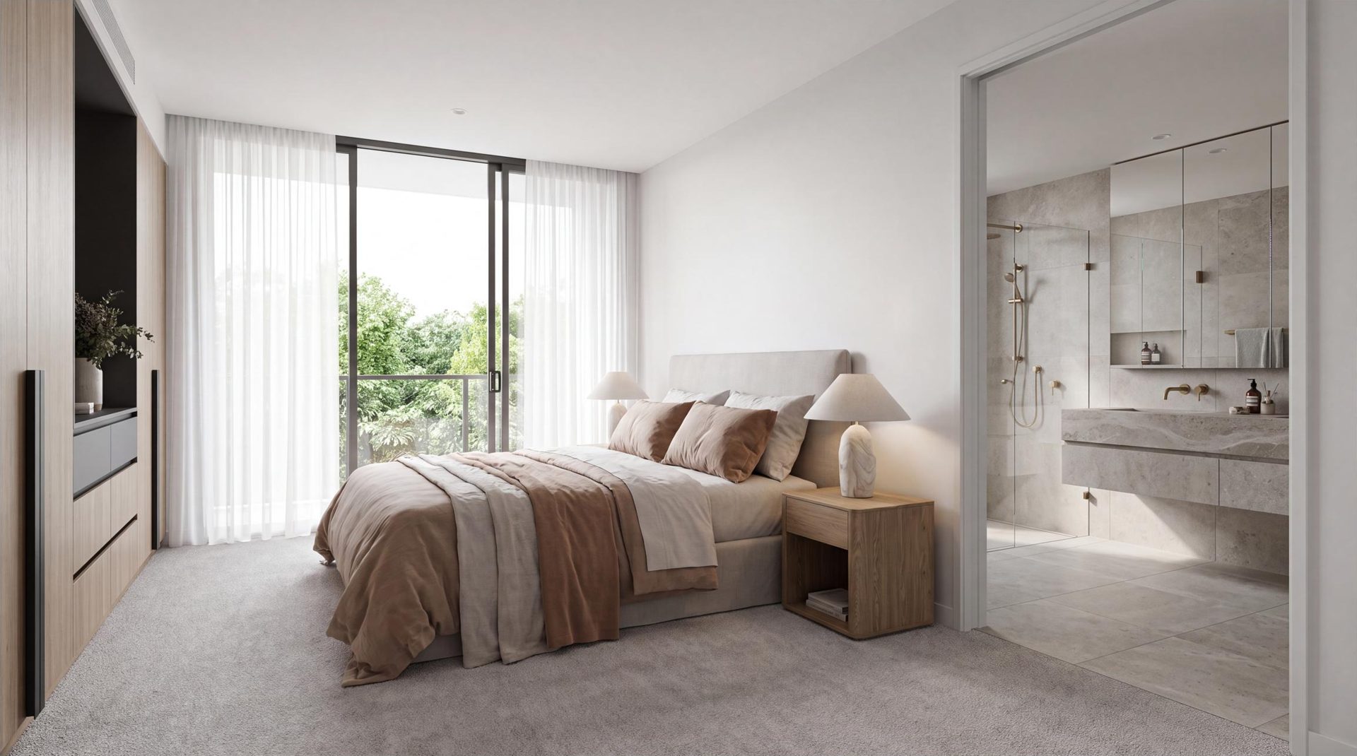 Master suite with ensuite